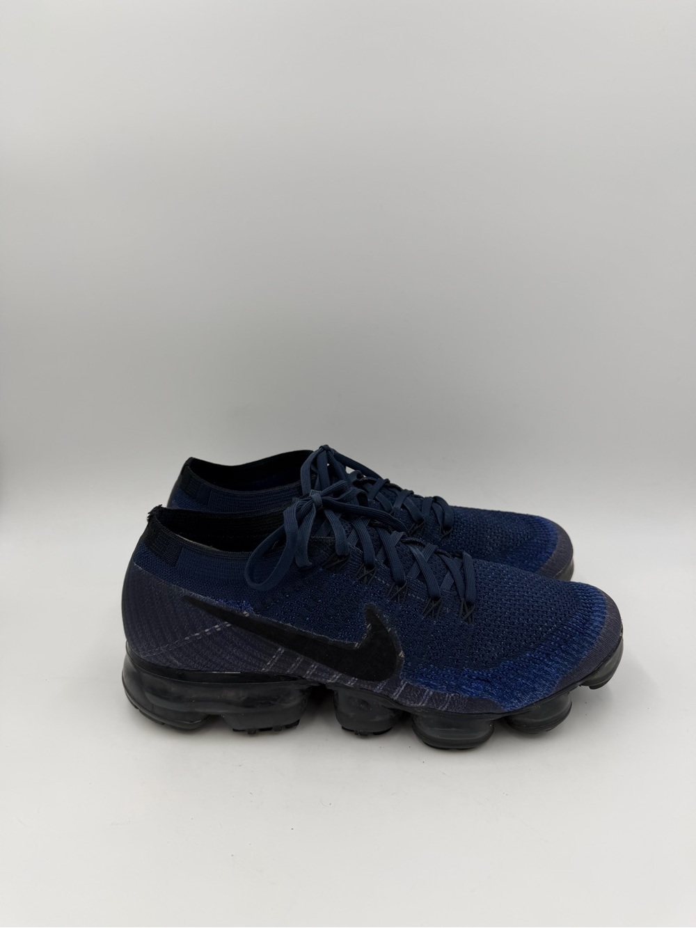 Nike Air VaporMax Flyknit 2017 Navy Blue Black 849558-400 Men’s Size 8 US